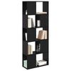 vidaXL Bücherregal Schwarze Eiche Holzmaterial 60 x 24 x 155 cm