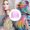 Reusable Silicone Hair Highlighting Cap - Salon Hair Dye Cap & Metal Hook Matting Tipping Hair Styling Tools(Purple)