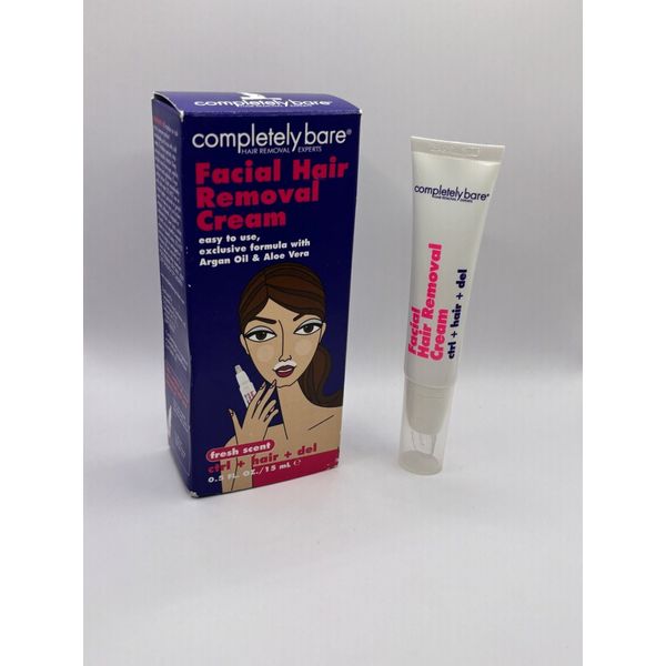 Completely Bare Facial Hair Removal Cream Control + Hair + Delete 0.5 fl oz