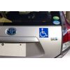 AMUZ SD-1 International Symbol Wheel Chair, Reflective Type, Magnet & Suction Cup, 1 Each