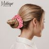 Jumbo Velvet Scrunchy - Light Brown