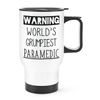 Warning World's Grumpiest Paramedic Travel Mug Cup with Handle