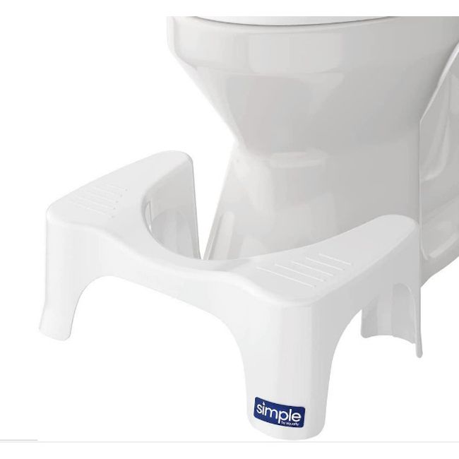 Squatty Potty Simple Bathroom Toilet Stool White Color 7"