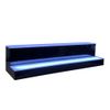 31" LED Lighted Liquor Bottle Display Shelf 2-step Back Bar Bottle Display Stand