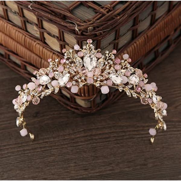 YADIRF Bride Crown Wedding Tiara Bridal Jewelry Girl Headdress Princess Luxury Elegant For Birthday Quinceanera Pageant Prom