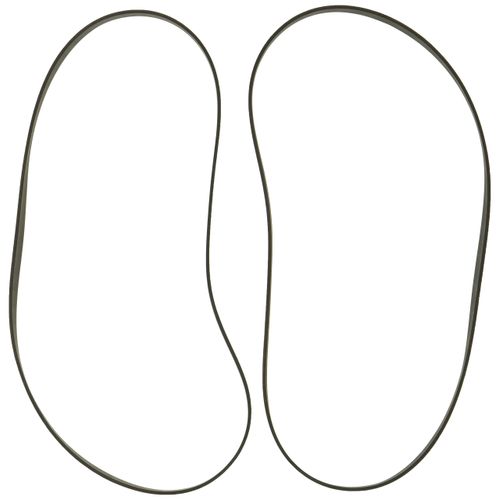 Hoover T-Series Flat Non-Stretch Belt, Pack of 2, AH20065, Black