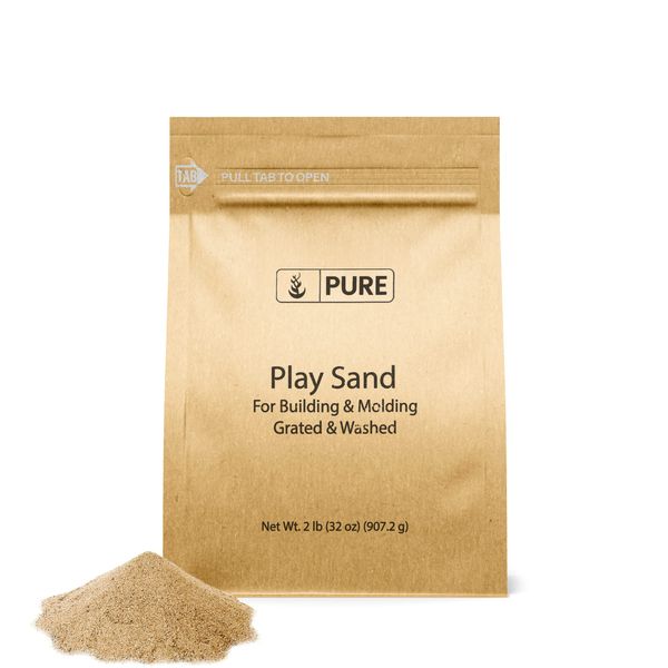 PURE ORIGINAL INGREDIENTS Play Sand (2 lb) Grated & Washed, for Building & Molding.