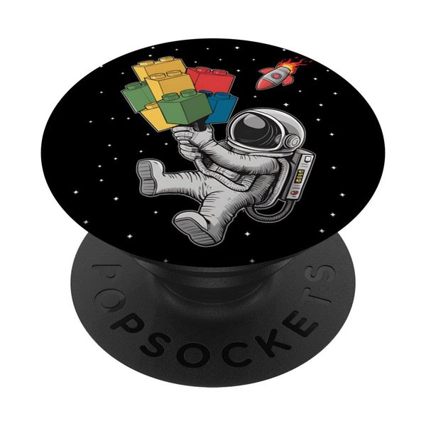 Master Builder Space Astronaut Building Blocks Bricks Boys PopSockets Standard PopGrip