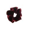VINGTAINE HS-130 Velour, Volume, Ruffled Scrunchy, Autumn, Winter, Elegant, Women's Hair Accessory, Mature Look, red (wine)