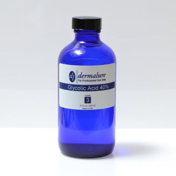 Glycolic Acid Peel 40% 8oz. 240ml Pro Size (Level 3 pH 1.2)