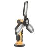 1000 Lumen LED Folding Work Light Magnetic Base Rechargeable USB Power Portable
