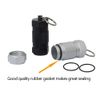 Shintop 2PCS High Capacity Aluminum Container Keychain Waterproof Pill Container