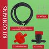 SPARES2GO 60cm Fuel Inline Pipe Tank Connection Kit for Kohler Lawnmower Engine