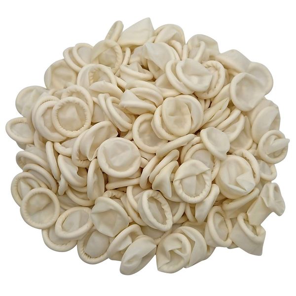 Medium Latex Finger Cots Anti Static Rubber Fingertip Protective Finger cots 210 Pcs for Electronic Repair, Handmade Apply
