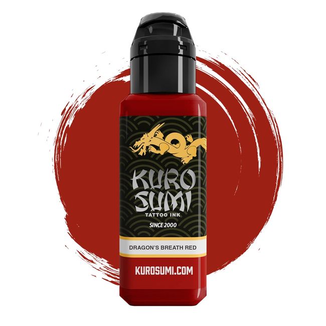 Kuro Sumi Dragon's Breath Red, Vegan Friendly, Professional Ink 1.5oz