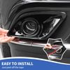 RAZPOY Front Fog Light Covers Compatible with Dodge Durango 2011-2020, Black