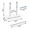 eMagTech Pack of 2 Acrylic Skateboard Wall Mounts, Transparent