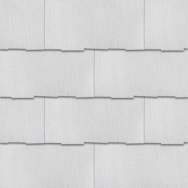 GAF Fiber-Cement Siding Shingle 24"x12" Extra-Thick Thatched Edge (19-Bundle)