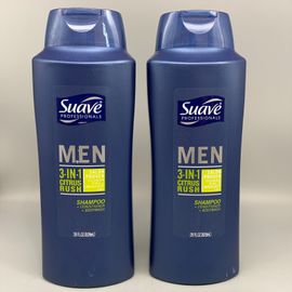 Suave Professionals Men's 3-in-1 Shampoo Conditioner & Body Wash, Citrus Rush - 28 fl oz bottle