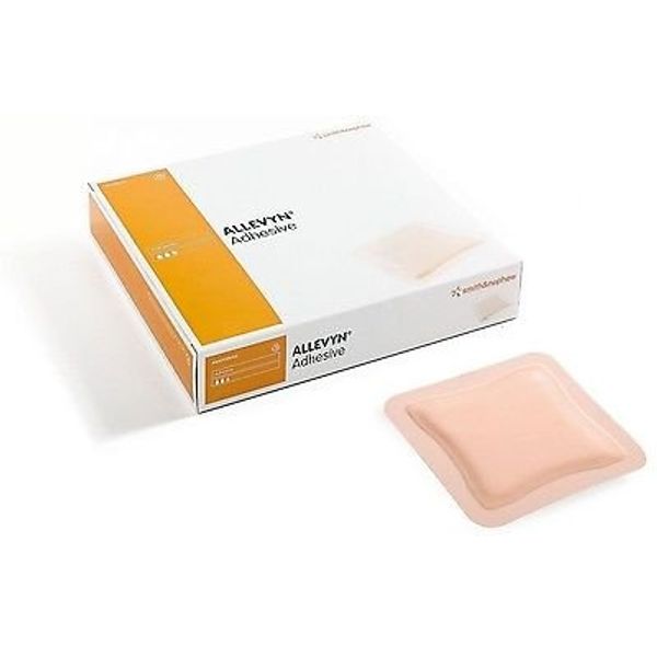 Allevyn Adhesive Classic Dressing 10cm x 10cm x 5 - Wound Care Diabetic Ulcers Post Op