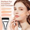 Ultra Thin Foundation Brush, Flat Foundation Brush, Pack of 2