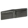 LEAS Small Men's and Women's Wallet Horizontal Format, Genuine Leather, Black Mini-Edition''
