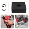 eMagTech 1 Set Impact Wrench Retaining Ring Kit 3/8 Impact Socket Retaining O-Ring Compatible with Milwaukee 0.32x0.05 Inch Black