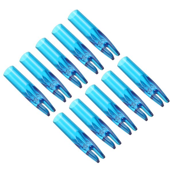 PATIKIL Archery Arrow Nocks 6mm 0.236" Inner Dia., 40 Pack Glue on Arrow Nock Replacement for Shooting, Clear Blue