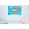 Janod Wooden Magnetic World Map Puzzle - 92 Pieces - 70 x 43 cm - Ages 7+ - J05504