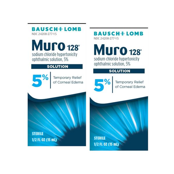 Muro 128 Sodium Chloride hypertonicity Solution 5% Drops, 15ML (2 Box Only)