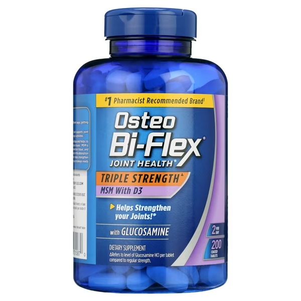 Osteo Bi-Flex 1,500mg Glucosamine HCl Tablets, 200 ct. (Not for CA)