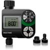 RESTMO Automatic Sprinkler Timer 1 Outlet Sprinkler Timer with Plastic Water Inlet Connector Adapter