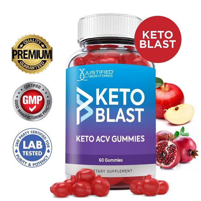 Keto Blast Gummies 1000MG Apple Cider Vinegar ACV 60 Gummy