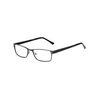 Edison & King “Elements” reading glasses, metal, small frame, with premium lenses (Black, +1,50 dpt)