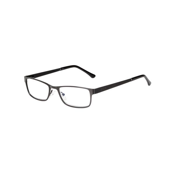 Edison & King “Elements” reading glasses, metal, small frame, with premium lenses (Black, +1,50 dpt)