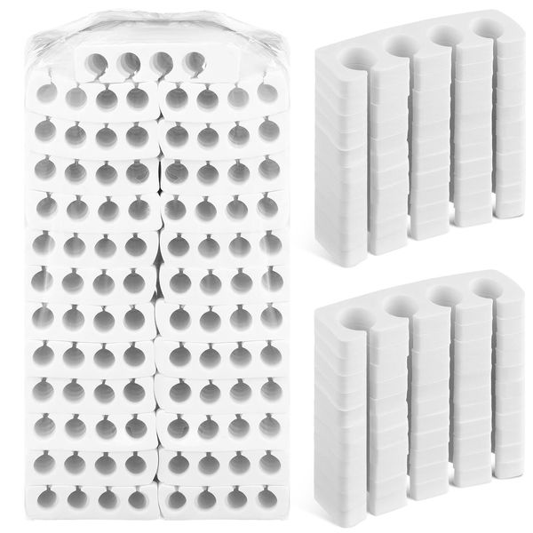 300 Pcs Toe Separators for Nail Polish Bulk Toe Separator Pedicure for Men Women Nail Polish Comfy Soft Pedicure Supplies, White