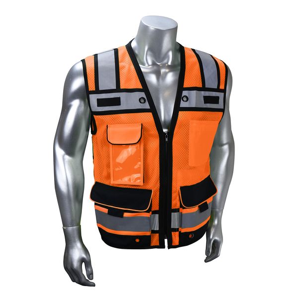 Radians SV65-2ZOM-M Industrial Safety Vest, Orange, Medium