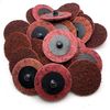 SIGNI Abrasive Non Woven Nylon Surface Conditioning Disc R-Type Quick Change Disc (Maroon Medium, 2 inch,25pcs)
