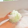 3 Pack Bath Sponge Shower Loofahs Balls 75g/PCS for Body Wash Bathroom Men Women-(Blue,Pink,Green)