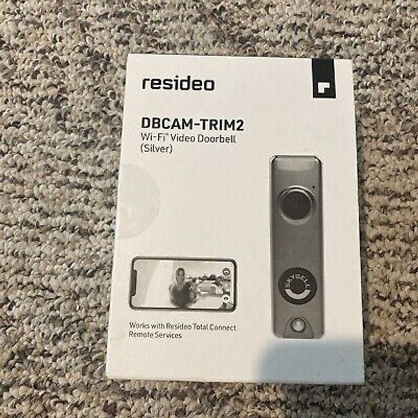 RESIDEO* Model DBCAM-TRIM2 Silver WIFI Video DoorBell