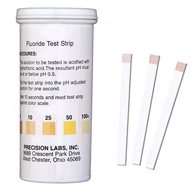 SimplexHealth Fluoride Test Strips 0-100+ppm (50 strips)