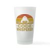 CafePress Hacker Code Whisperer Cybersecurity Pint Glass, 16 oz. Drinking Glass