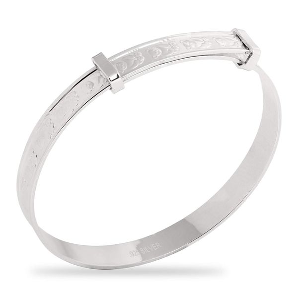 Ornami Teddy Sterling Silver Expander Bangle for Babies