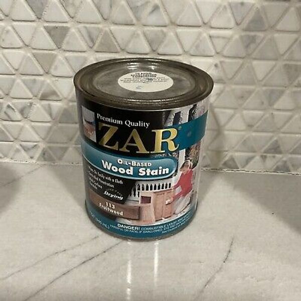 ZAR Fruitwood 113 Wood Stain 1 Quart Oil Based Interior Discontinued New