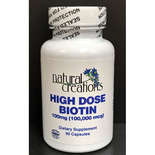 High Dose Biotin 100mg (100,000mcg)