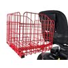 Foldable Folding Scooter Rear Basket for Pride Mobility Scooters: RED