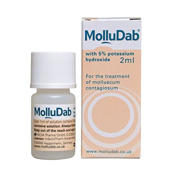 MolluDab 5% Hydroxide Topical Applicator Treatment 2ml Molluscum Contagiosum