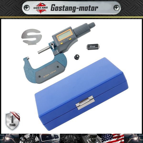 1-2" 0.00005" 25-50mm Digital Electronic Outside Micrometer Carbide Tip