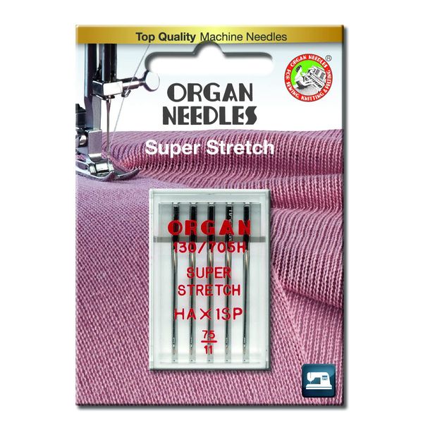 Organ Overlocker/Serger/Sewing Machines Needles HAx1SP Super Stretch (75/11)