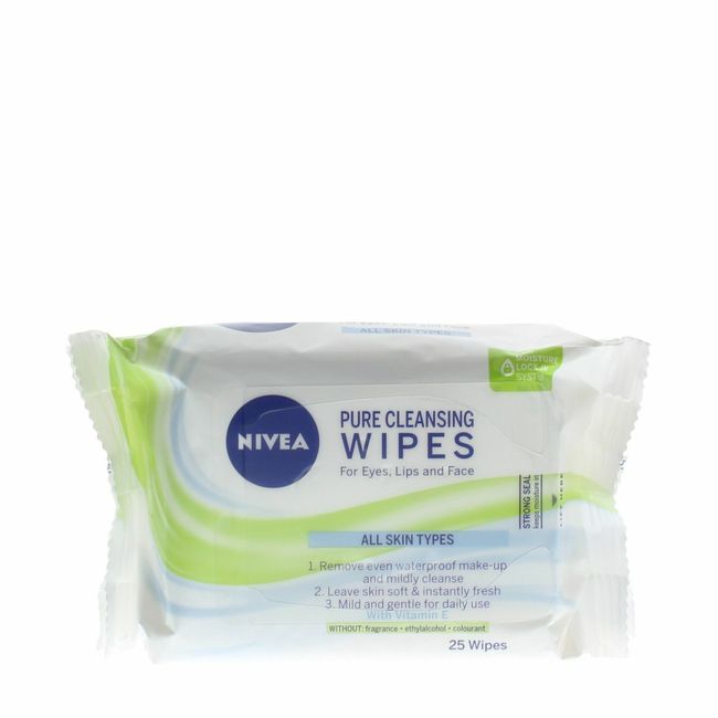 Nivea Pure Cleansing Face Wipe (25 Wipes)